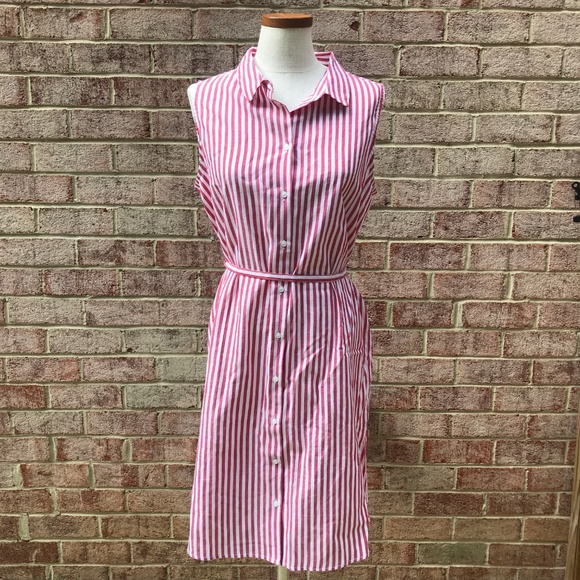 Thyme & Honey Dresses & Skirts - NWT Thyme and Honey Red Striped Shirt Dress